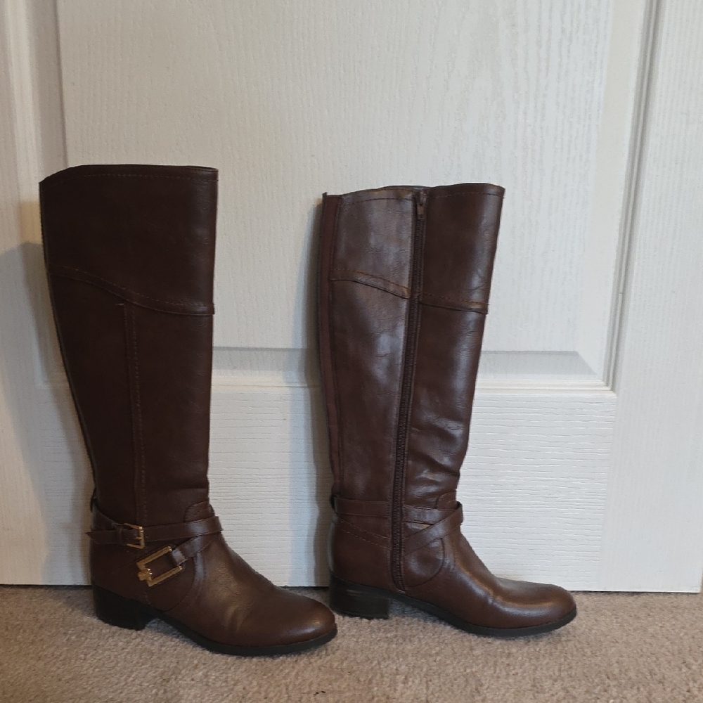 Unisa Dark Brown Over the Knee Boots